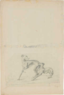 Неизвестные художники (офицеры русской армии). Лот из шести рисунков на четырех листах